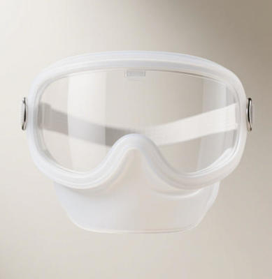 Máquina de moldeo por inyección de silicona vertical con doble corredera para protector facial de silicona