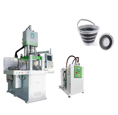 Opvouwbare emmer-overmoldingmachine LSR draagbare huishoudelijke siliconen wateremmermachine