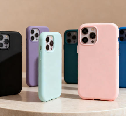 Equipamento de produção de capas para telemóveis: máquinas de moldagem por injeção com cores macaron para capas anti-impressão digital