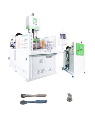 Máquina de moldagem de mangueira revestida de silicone de colher de alimento para bebê LSR Alta elasticidade
